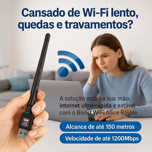 <span class=keywords><strong>USB</strong></span> Wi-Fi Adapter 1200Mbps kết nối nhanh Card mạng với 150m phạm vi Loại sản phẩm - Product Image 3