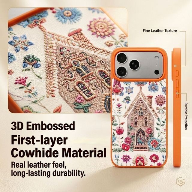 Retro Classic Custom Pattern Phone Case With Embossed 3d Relief Tpu Phone case iphone 171615 Promax case for Fundas iphone