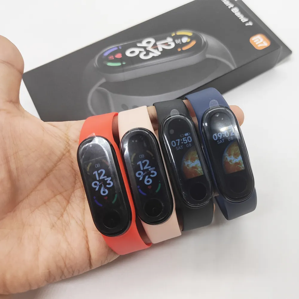 ZTX Smart Band M7 Smartband 7 Bracelet Wristband Fitness Tracker Heart Rate BP Monitor Waterproof Smart Watch M6