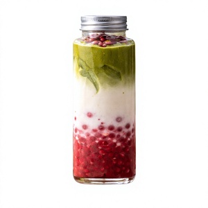 Customizable 300ml PET VD300-33 <b>Bottle</b> with Aluminum Cap Transparent Square Shape Packaging Solution for Juice and Tea - Product Image 1