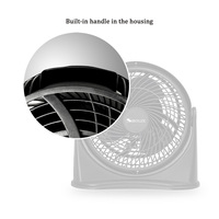 VENTILADOR DE MESA giratorio, Enfriador de aire, 3 velocidades, circulador, caja Turbo, venta al por mayor