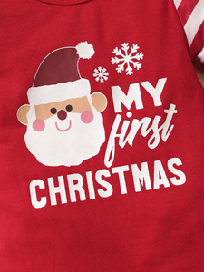 Factory Wholesale 100% Cotton Bodysuit Rompers Set for New Born <strong>Baby</strong> Casual Style <strong>Winter</strong> <strong>Clothes</strong> 2Pcs ODM Supply for Christmas - Product Image 6