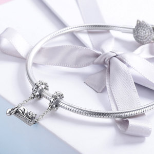 925 Sterling Silver Dễ Thương Mèo Mặt Dây Chuyền Quyến Rũ Đồ Trang Sức Thời Trang Thiết Kế Chuỗi Quyến Rũ Hạt Cho Tự Làm Vòng Cổ Vòng Đeo Tay Làm - Product Image 6