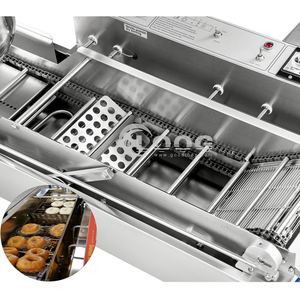 Usine chinoise professionnelle de machines <span class=keywords><strong>à</strong></span> beignets, friteuse <span class=keywords><strong>à</strong></span> beignets <span class=keywords><strong>à</strong></span> double rangée, 3 jeux de moules, entièrement automatique, pour beignets <span class=keywords><strong>à</strong></span> la farine et au lait - Product Image 3