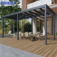 Auvents de terrasse rétractables en aluminium au design moderne pour l'extérieur