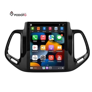 Podofo 9.7 Inch Android Xe Stereo Cho Jeep La Bàn 2017 Không Dây Carplay Android Tự Động GPS <span class=keywords><strong>Wifi</strong></span> Hifi FM Rds Dropshipping - Product Image 1