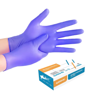 Puderfreie Einweg-Nitrilhandschuhe Öl- und Wasserbeständig mit Reinraum-Prüfungseigenschaften für Hand- und Armschutz - Product Image 1