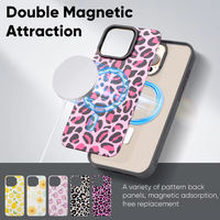Coque de téléphone magnétique en acrylique avec double panneau détachable, impression UV, protection 3in1 personnalisée pour IPhone16 16 Pro Max 17