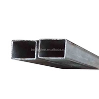 Tube rectangulaire Baode noir galvanisé à chaud 30x60mm, norme ASTM, pour rampe d'escalier, approvisionnement stable
