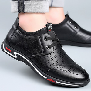 Zapatos Náuticos de Cuero Transpirable para Hombre, Tacón Bajo, Suela de Goma, Estilo Casual para Primavera/Verano - Product Image 2