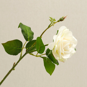 Simulated <b>Flower</b> Hand Feeling Moisturizing Curled Edge Rose Wedding Home Decoration Hotel Office Artificial <b>Flower</b> Plant - Product Image 6