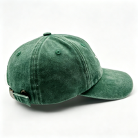 Gorra de Béisbol de Algodón Lavado con Logotipo Bordado Personalizado, 6 Paneles, Hebilla Metálica Ajustable, Gorras Deportivas para Hombre y Mujer