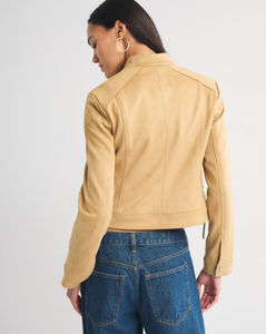 Veste coupe-vent courte LEDUO, ajustée, douce, respirante, avec fermeture éclair, col montant en polyester pour femme, automne - Product Image 2