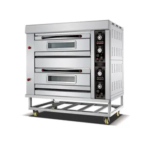Oven Gas untuk Gas panggang komersial, Oven panggang/Oven panggang/mesin Pizza Oven Gas untuk roti