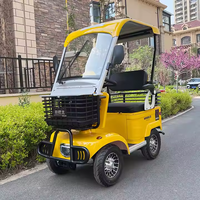 Nouveau Scooter électrique deux places E20 avec abri Véhicule électrique à quatre roues 500W/800W Puissance du moteur 60V Smart Electronic Ebike
