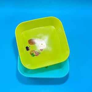 Assiette carrée colorée de 2 yuans pour la maison, assiette à fruits, assiette à fruits secs, bol à fruits, plateau de table basse - Product Image 3