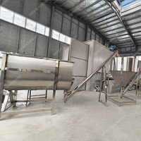 Mélangeur horizontal à double vis électrique de qualité alimentaire pour poudres, mélangeur à ruban en acier inoxydable