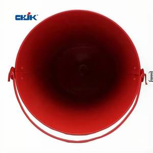 Seau à sable anti-incendie en acier rouge Jinkai, revêtement en poudre, durable, recyclable, personnalisable, pour situations d'urgence - Product Image 4