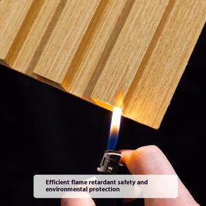 ตะแกรงไม้ไผ่ไฟเบอร์แผงผนังขนาดใหญ่สำหรับพื้นหลังทีวีเพดานเว้ารูปทรงเรขาคณิต - Product Image 2