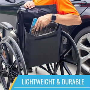 Wheelchair Hanging Storage Bag for Office <b>Chair</b> - Multifunctional Folding Armrest Pouch for Sundries - Product Image 4