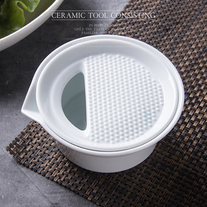Set Mortaio e Pestello in Ceramica Bianca, Spremiagrumi per Erbe e Agrumi, <span class=keywords><strong>Mortier</strong></span> Avec Plion - Product Image 5
