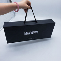 Cajas de Empaque para Extensiones de Cabello Magnéticas Plegables con Laminado Mate Personalizado y Recubrimiento UV en Relieve