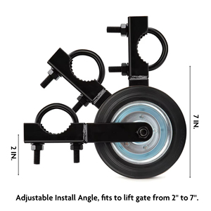 भारी ड्यूटी स्प्रिंग लोडेड गेट कैस्टर किट एडजस्टेबल स्लाइडिंग गेट रोलर और बैर्न डोर हार्डवेयर के लिए - Product Image 6