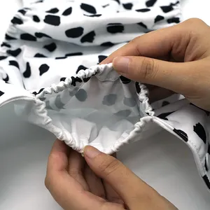 Pañales lavables impermeables para bebés Pul Botones ajustables Pañales de tela reutilizables para bebés