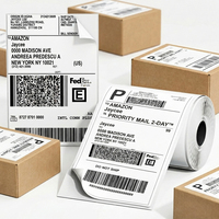 Étiquettes d'expédition en PP autocollantes, résistantes à l'eau, aux rayures et aux huiles, thermosensibles, format 4x6, personnalisables, en gros de Chine FirstZi