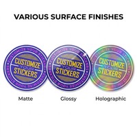 Pegatinas Holográficas Autoadhesivas Duraderas, Impresas con UV, Logotipo Personalizado, Calcomanías con Formas Personalizadas para Decoración del Hogar