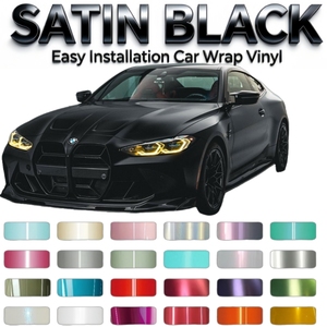 Film de protection de peinture pour véhicule en vinyle satiné noir PET à texture fine, film de changement de couleur, protection de peinture, en vrac, 3M, pour enveloppement de <span class=keywords><strong>voiture</strong></span> - Product Image 1