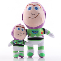 Venta al por mayor de juguetes personalizados de peluche de algodón de alta calidad de 8 pulgadas, con diseño de Buzz Lightyear de un ojo, gigantes, para colgar en llaveros