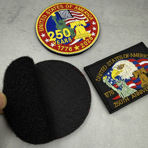 <span class=keywords><strong>Patch</strong></span> brodé commémoratif du 250e anniversaire avec fixation auto-agrippante aux États-Unis - Product Image 2