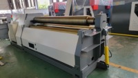 Machine à rouler les plaques CNC W12 à 4 rouleaux, moteur hydraulique, PLC, acier inoxydable, acier au carbone, automatique