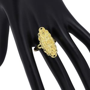 แหวนดีไซน์แฟชั่นใหม่ Jxx แหวนทองชุบ 24k สำหรับงานแต่งงานของผู้หญิง - Product Image 3