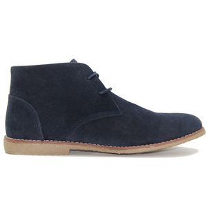 Bốt Cổ Thấp Buộc Dây Cho Nam, Bốt Chukka Da Lộn Màu Trơn Thời Trang - Product Image 3