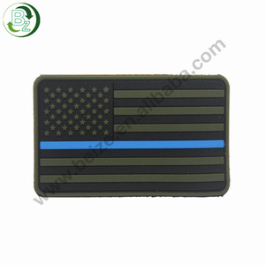 8x5cm tambalan taktis karet PVC bendera AS dengan kait untuk ransel - Product Image 5
