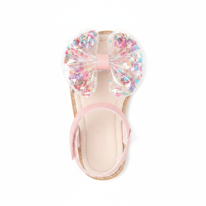 Sandalias de Verano Coreanas OZKIZ para Niñas de 2 a 7 Años, Diseño de Corazón, Punta Abierta, Tela de Algodón Transpirable, Lazo, Venta al Por Mayor, Moda Infantil - Product Image 2