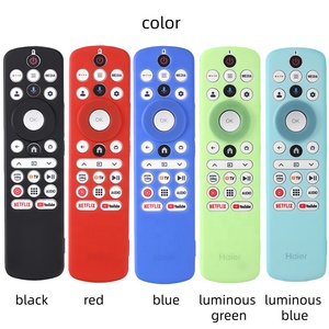 Étui de protection de couleur fluorescente pour télécommande TV, housse en silicone, à utiliser pour la télécommande TV Haier HTR-U33G - Product Image 1
