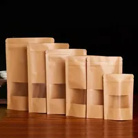 Wholesale Frosted Kraft Paper Tea Packaging Pouch Spices and Seeds Bag with Magnetic Closure for Pizza and Jelly Custom Printing