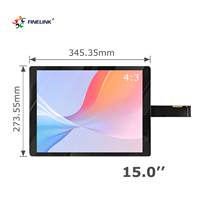 Finelink OEM Harga Kustom 15 "Pc Panel Sentuh Laptop Notebook Tahan Air Rumah Pintar Layar Sentuh Panel Kapasitif