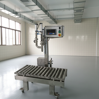Machine de remplissage semi-automatique à tête unique avec pesage sous le niveau de liquide, pour l'industrie alimentaire, chimique et de produits de consommation quotidienne, avec délai de livraison stable