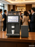 Machine à café expresso et à thé entièrement automatique Le Vending avec écran tactile de 14 pouces pour bureau, capacité de 150 tasses par jour