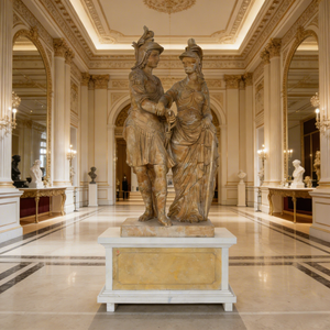 Sculpture de <span class=keywords><strong>jardin</strong></span> en marbre blanc sur mesure, taille réelle, en <span class=keywords><strong>pierre</strong></span> naturelle, représentant Apollon et Daphné, pour la <span class=keywords><strong>décoration</strong></span> de <span class=keywords><strong>jardin</strong></span> des quatre saisons - Product Image 4