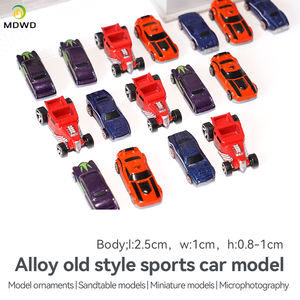 Modèle de voiture de sport miniature en alliage de style <span class=keywords><strong>ancien</strong></span>, voiture miniature en alliage moulé sous pression pour micro-paysage et diorama de table de sable - Product Image 2