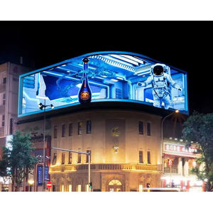 Outdoor Waterproof Curved Naked-Eye 3D LED Advertising Screen P3-P10 <b>Wall</b> Mount Digital Billboard 5000cd Brightness 2-Year - Product Image 5