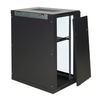 Armoire serveur murale en acier laminé à froid de 19 pouces 15U, économiseur d'espace, rack réseau