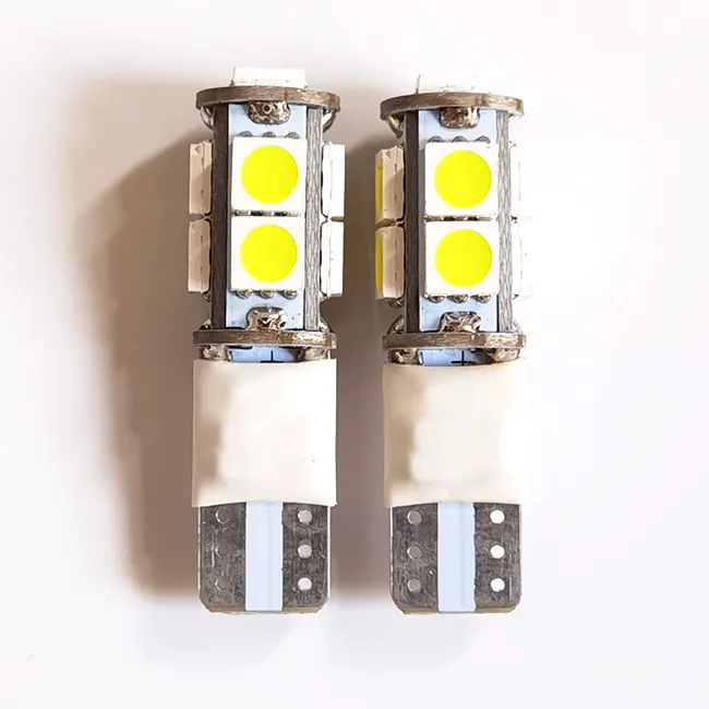 194 9 SMD LED 전구 12V 자동차 LED 빛 Canbus 악기 패널 게이지 컬러 플래시 Led 라이트 램프