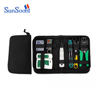Kit d'entretien d'ordinateur, outils électroniques pas cher pour la gestion de réseau rj45 lan, sacoche et outils de raccordement