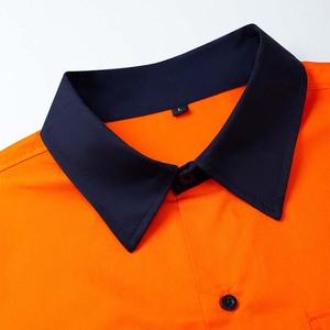 35% cotton chống UV huỳnh quang thoáng khí bảo hộ lao động biểu tượng tùy chỉnh phản quang quần áo an toàn <span class=keywords><strong>Hi</strong></span> <span class=keywords><strong>VIS</strong></span> xây dựng khai thác mỏ công nghiệp - Product Image 4